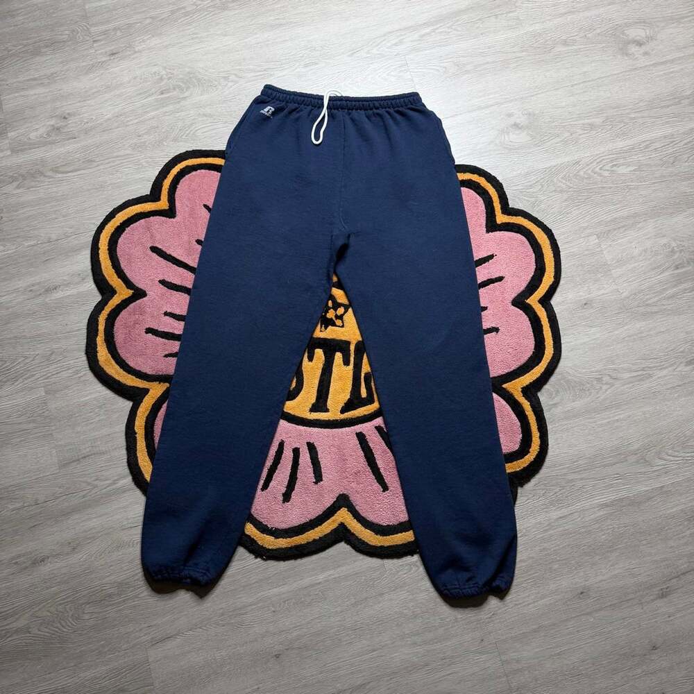 Vintage Y2K Russell Athletic Jogger Cuffed Sweatpants Size XL Navy Blue